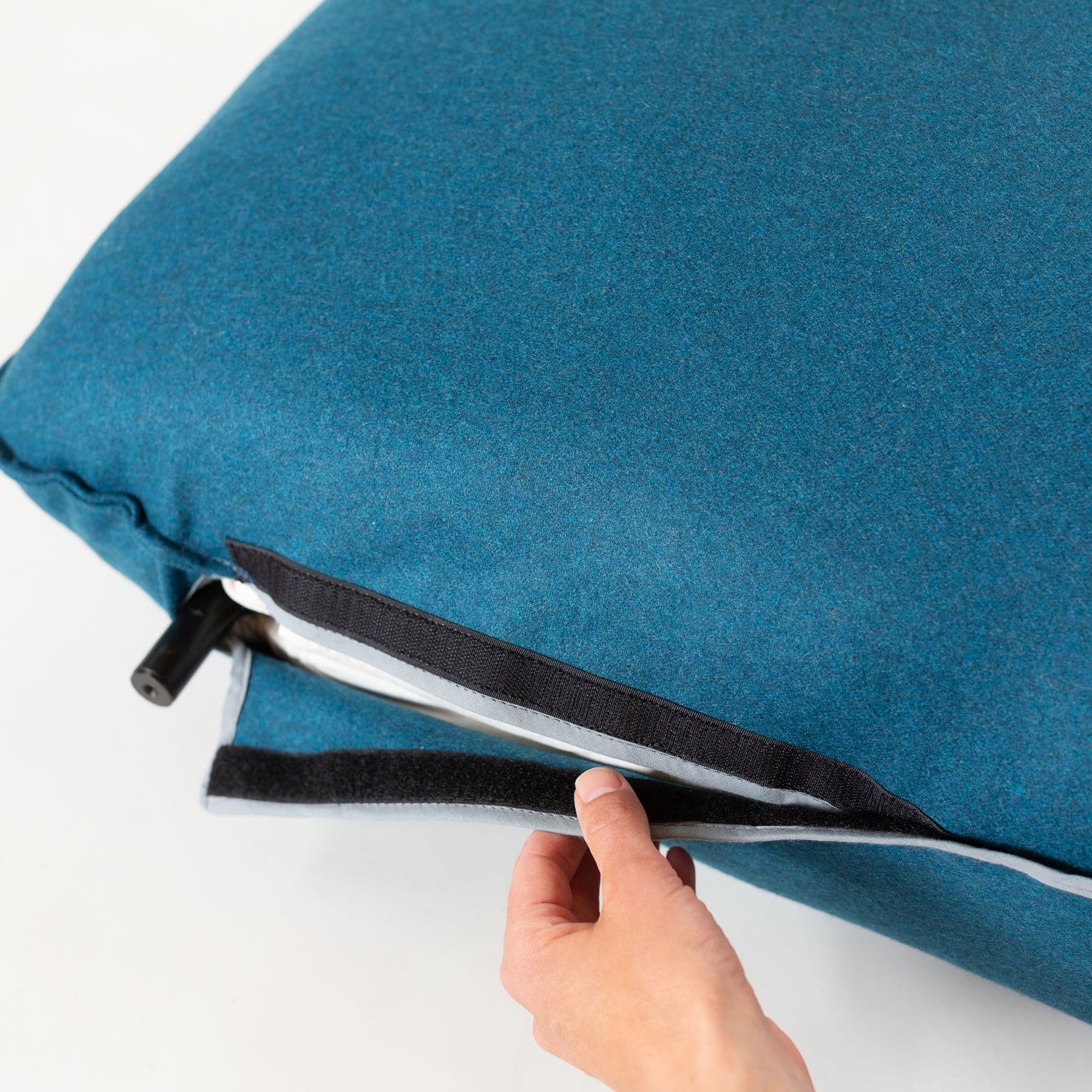 Washable covers — removable with zippers and velcro