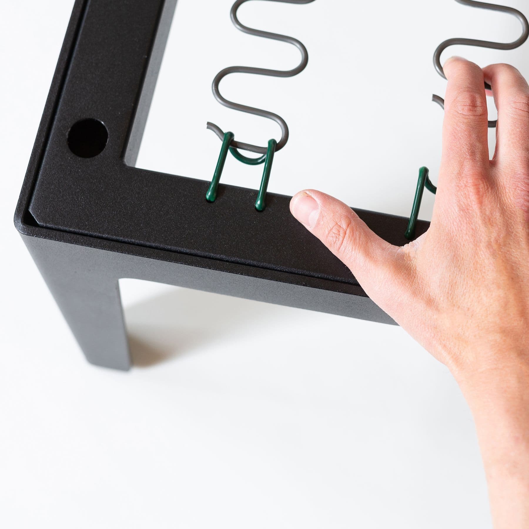 Steel frame and spring — easy to maintain yourself